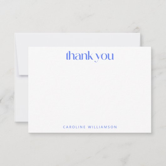 Helle Abstrakte Kunst Individuelle Name Dankeskarte (Vorderseite)