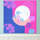 Helle Abstrakte Kunst Leinwanddruck (Insitu (Holzboden))