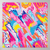 Helle Abstrakte Kunst Poster (Vorne)