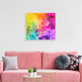 Helle Abstrakte Malerei Leinwanddruck (Insitu (Wohnzimmer))