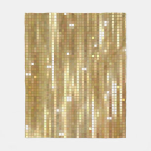 Helle abstrakte Mosaik goldene Hintergrund mit Gla Fleecedecke