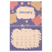 Helle abstrakte Pastellblumen Kalender (Jan 2027)