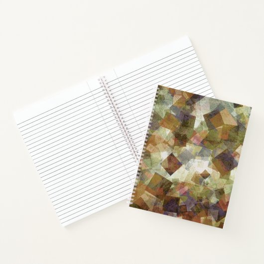 Helle abstrakte Quadrate Notizblock (Innenseite)