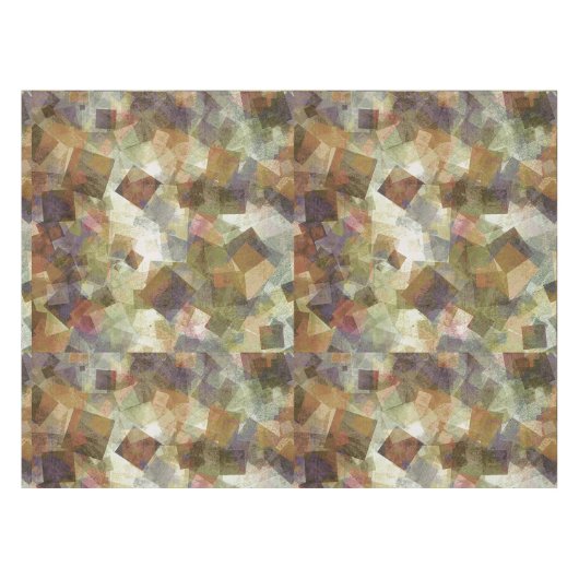 Helle abstrakte Quadrate Tischdecke (Vorderseite (Horizontal))
