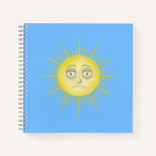 Helle abstrakte Sonnenkunst Notizblock (Vorderseite)