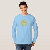Helle abstrakte Sonnenkunst T-Shirt (Vorne ganz)