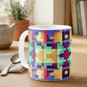 Helle abstrakte Südwest  Kaffeetasse