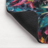 HELLE ABSTRAKTE WATERCOLOR BLUMEN MOUSEPAD (Ecke)