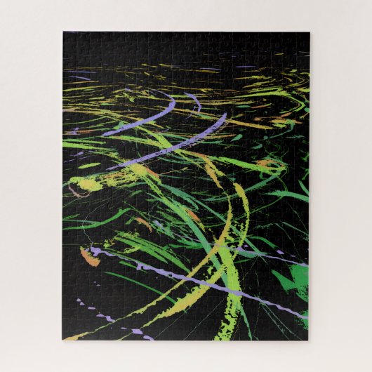 Helle abstrakte Wellen Puzzle (Vertikal)