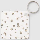 Helle Abstraktionsfox farbenfroh schön Schlüsselanhänger (Rückseite)