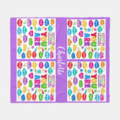 Helle Affirmation - Motivierend Dekoration im Klas Fleecedecke (Vorderseite (Horizontal))