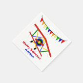 Helle Airplane Birthday Boy Serviette (Ecke)