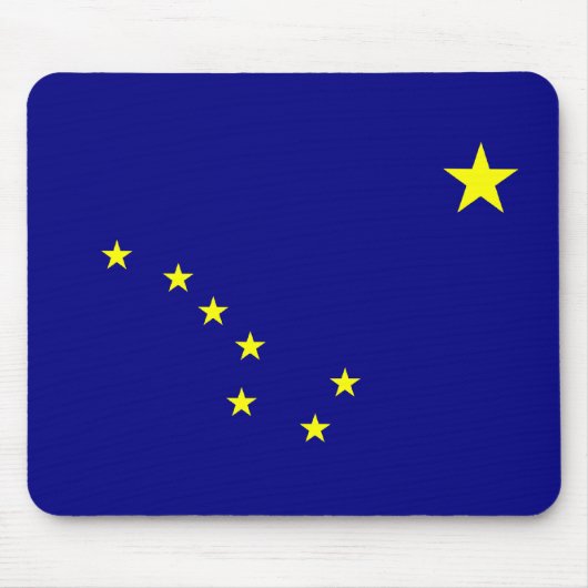 Helle alaskische Flagge Mousepad (Vorne)