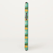 Helle Ananas auf geometrischem Monogramm des Case-Mate iPhone Hülle (Hinten/Rechts)