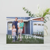 Helle Anfänge | Neujahrs-Zuhause-Fotokarte Ankündigung (Stehend Vorderseite)