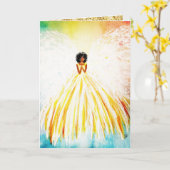 Helle Angel Mother Day Card Karte (Gelbe Blume)