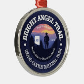 Helle Angel Trail (rd2) Ornament Aus Metall (Rechts)