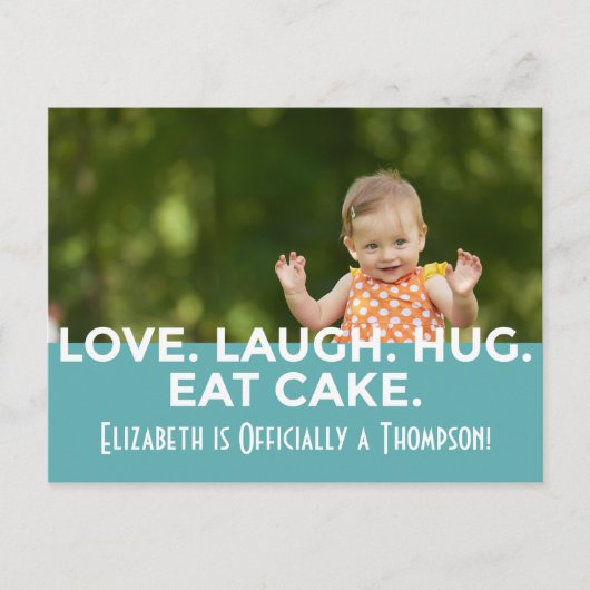 Helle Ankündigungen der modernen Streifen-Adoption (Vorderseite)