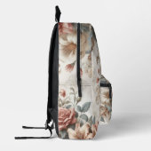Helle antike Blumenperfektion Bedruckter Rucksack (Links)