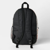 Helle antike Blumenperfektion Bedruckter Rucksack (Rückseite)