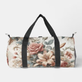 Helle antike Blumenperfektion Duffle Bag (Vorderseite)