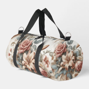 Helle antike Blumenperfektion Duffle Bag