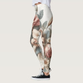 Helle antike Blumenperfektion Leggings (Links)