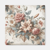 Helle antike Blumenperfektion Magnet (Vorne)