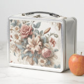 Helle antike Blumenperfektion Metall Brotdose (Beispiel)