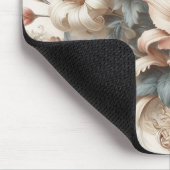Helle antike Blumenperfektion Mousepad (Ecke)