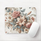 Helle antike Blumenperfektion Mousepad (Mit Mouse)