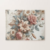 Helle antike Blumenperfektion Puzzle (Horizontal)