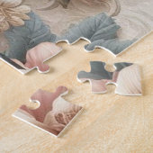 Helle antike Blumenperfektion Puzzle (Seite)