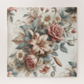 Helle antike Blumenperfektion Puzzle (Horizontal)