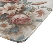 Helle antike Blumenperfektion Schneidebrett (Ecke)