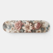 Helle antike Blumenperfektion Skateboard (Horizontal)