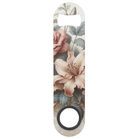 Helle antike Blumenperfektion Speed Flaschenöffner (Vorderseite)