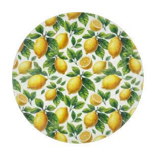 Helle Aquarell-Limonen Schneidebrett