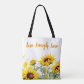 Helle Aquarellblumen Tasche (Rückseite)