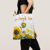 Helle Aquarellblumen Tasche (Von Nahem)