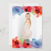 Helle Aquarellfarben Frühlingsmusik Einladung (Rückseite)