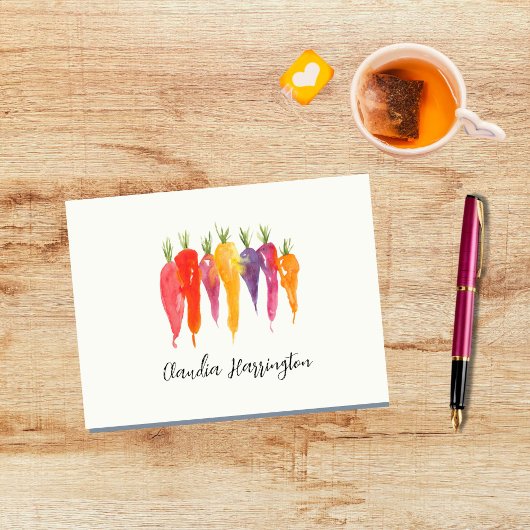 Helle Aquarellkarotten HandGezeichnet Botanisch