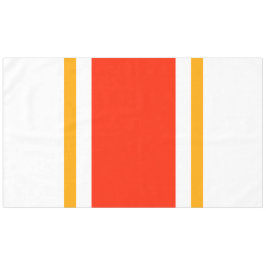 Helle, athletische, orange-gelbe Streifen Tischdecke