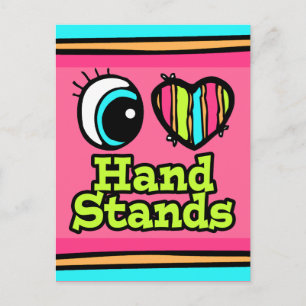 Helle Auge Herz Ich Liebe Handstände Postkarte