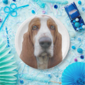 Helle Augen Basset Hound Pappteller (Party)