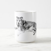 Helle Augen, erholsame Schlucke Kaffeetasse (Mittel)
