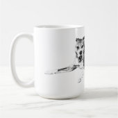 Helle Augen, erholsame Schlucke Kaffeetasse (Links)
