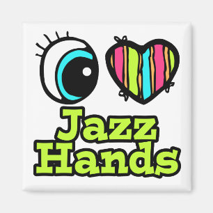 Helle Augen Herz I Liebe Jazz Hände Magnet