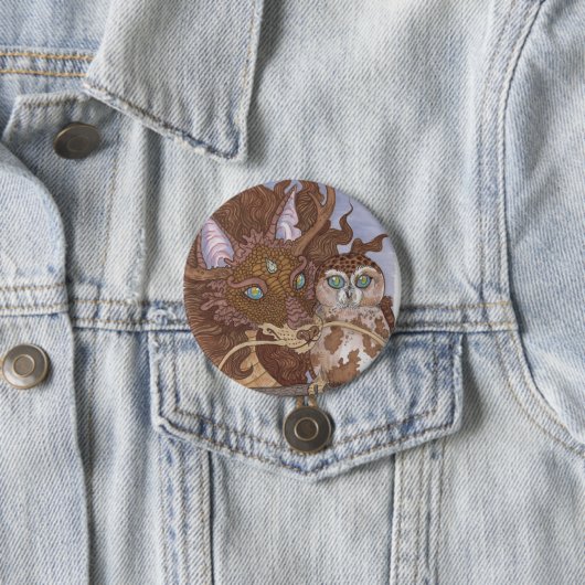Helle Augen Owl und Dragon Button (Beispiel)