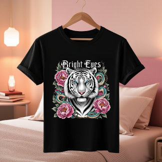 Helle Augen Tiger T - Shirt - Blumenstrauß
